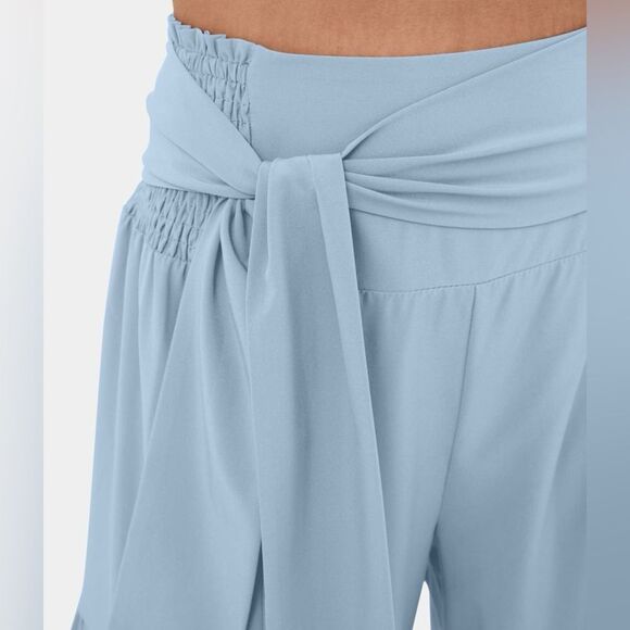 Halara Breezeful High Waisted Shirred Tie Front & Back Casual Pants Large NWT - Picture 5 of 16